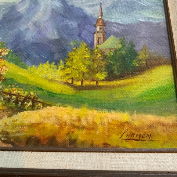 ✨SOLD✨Vintage Original Signed Oil Landscape Painting - Picture 3 of 7
